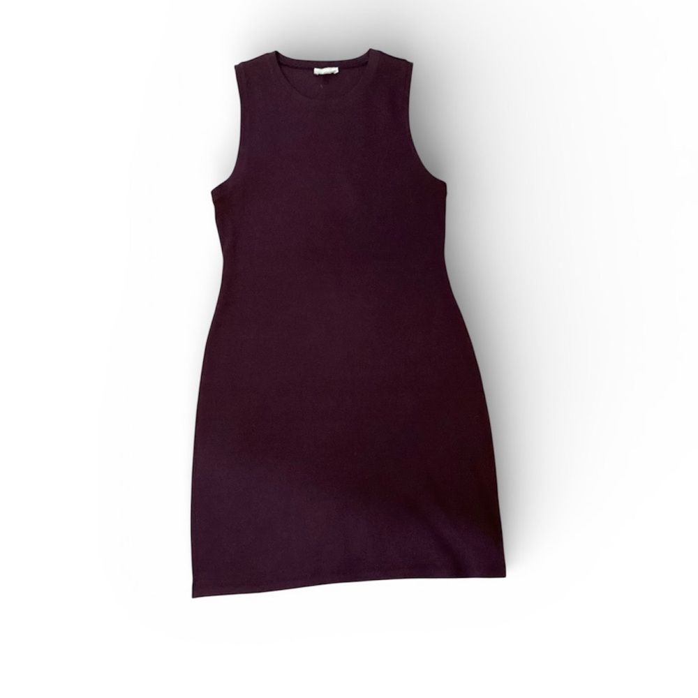 Wilfred Free, cotton dress, mini, burgundy, size large, like new